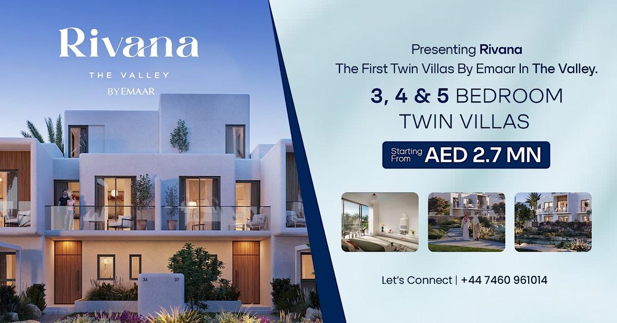 Own a Villa in Rivana Emaar with Downpayment AS LOW AS 10%