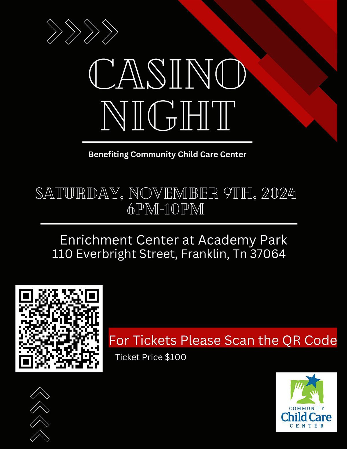 2024 Casino Night benefiting Community Child Care Center