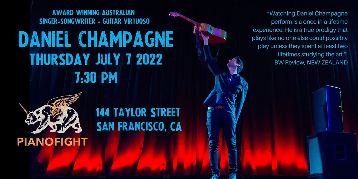 An Evening with Daniel Champagne in San Francisco