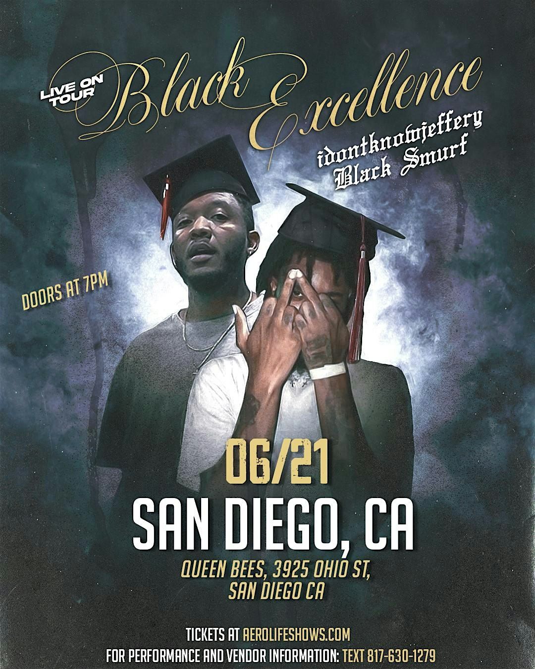 JUNE 21st: IDONTKNOWJEFFERY & Black Smurf Live in San Diego, CA