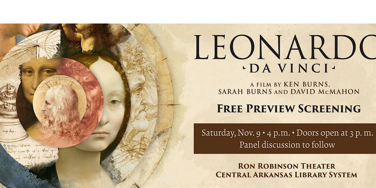 FREE EVENT: Preview Ken Burns' "Leonardo da Vinci" at Ron Robinson Theater