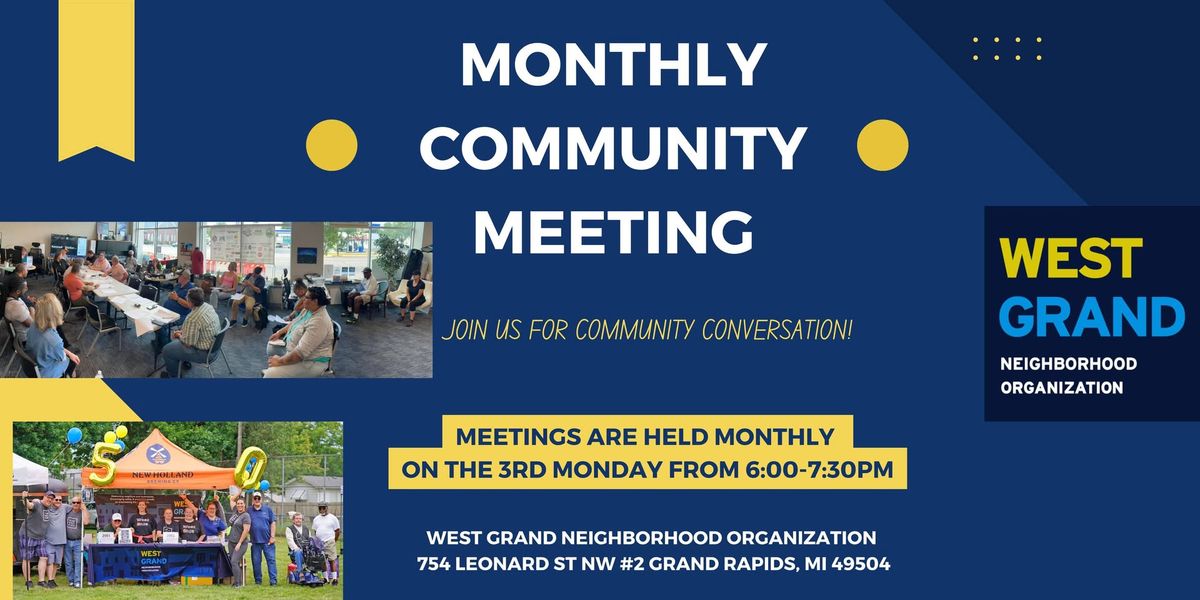 WGNO Monthly Community Meeting