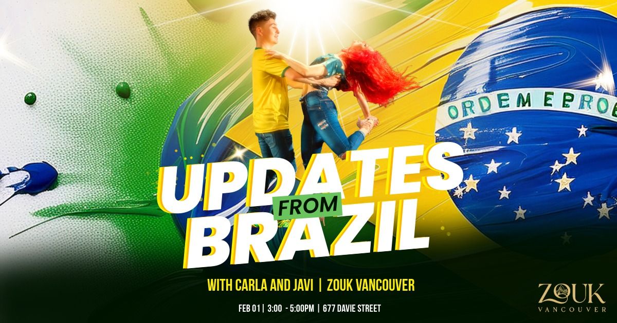 Updates From BRAZIL | Brazilian Zouk 2hr Workshop