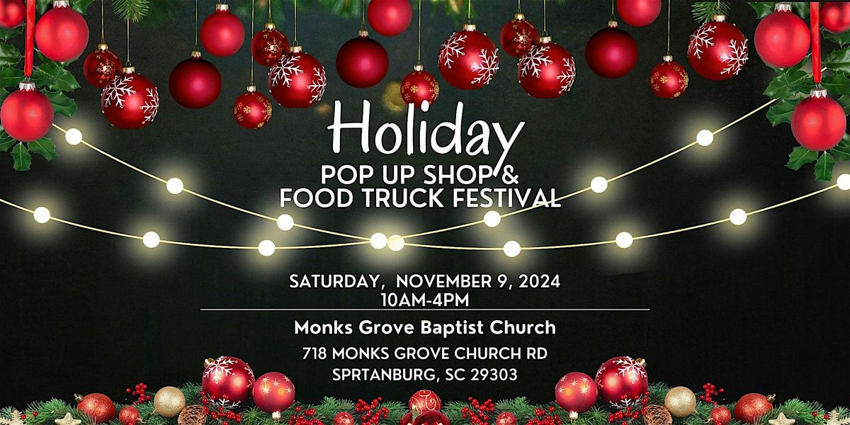 Holiday Pop Up Shop & food Truck Festival