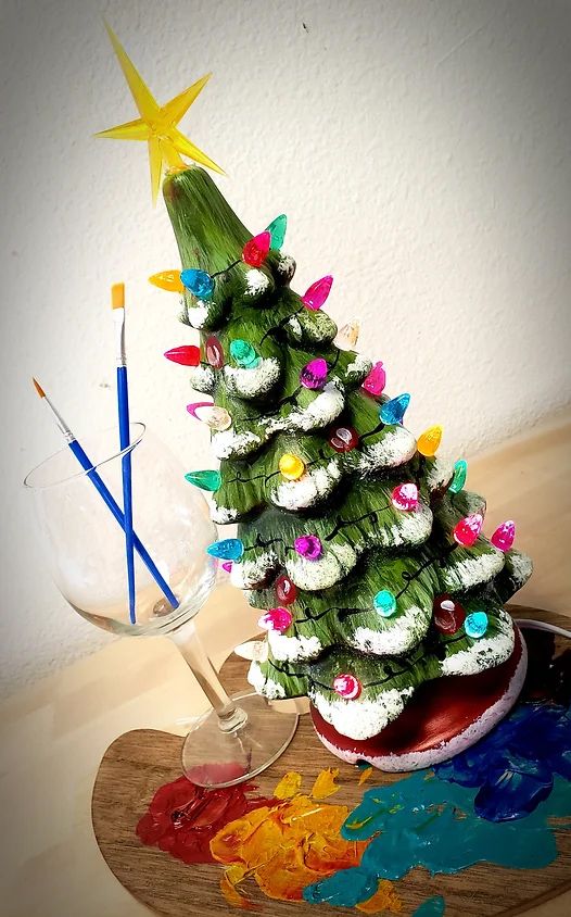 Ceramic Christmas Tree Painting!