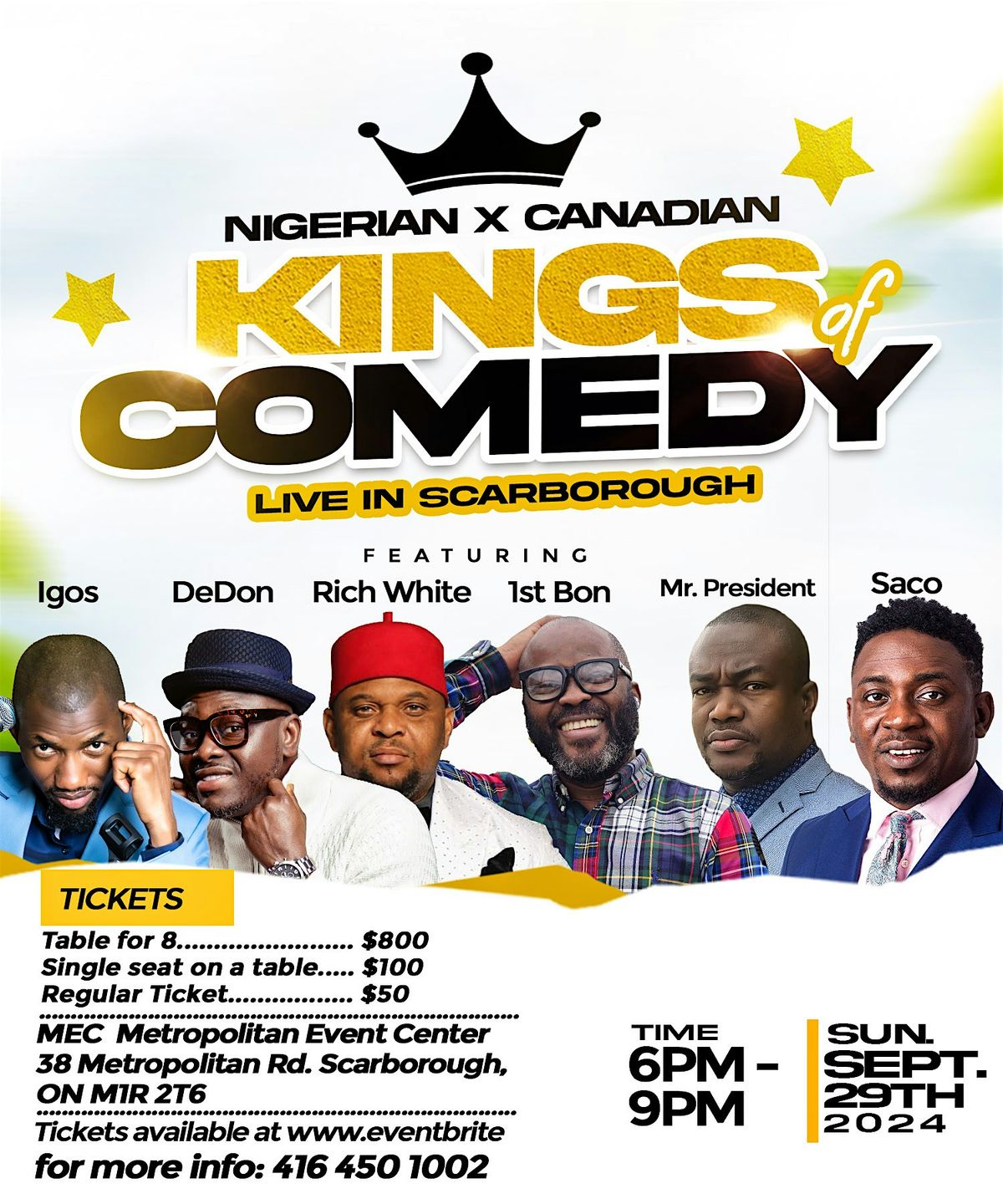 Nigerian Canadian Kings Of Comedy Live In Scarborough