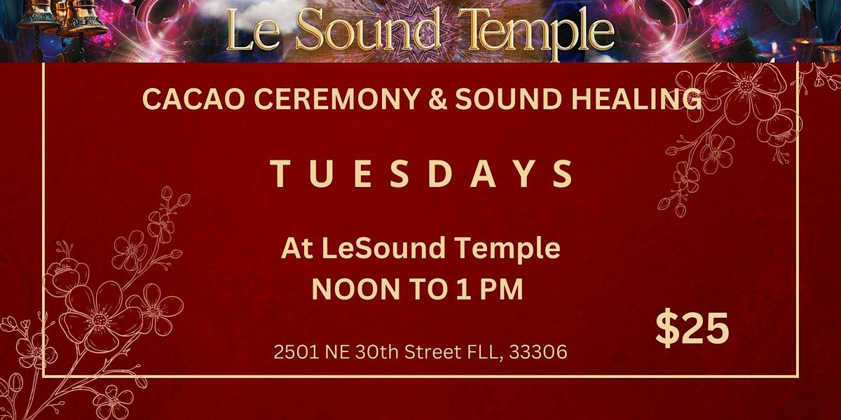 NOON TUESDAY SOUND HEALING & GUIDED MEDITATION WITH TAMMY