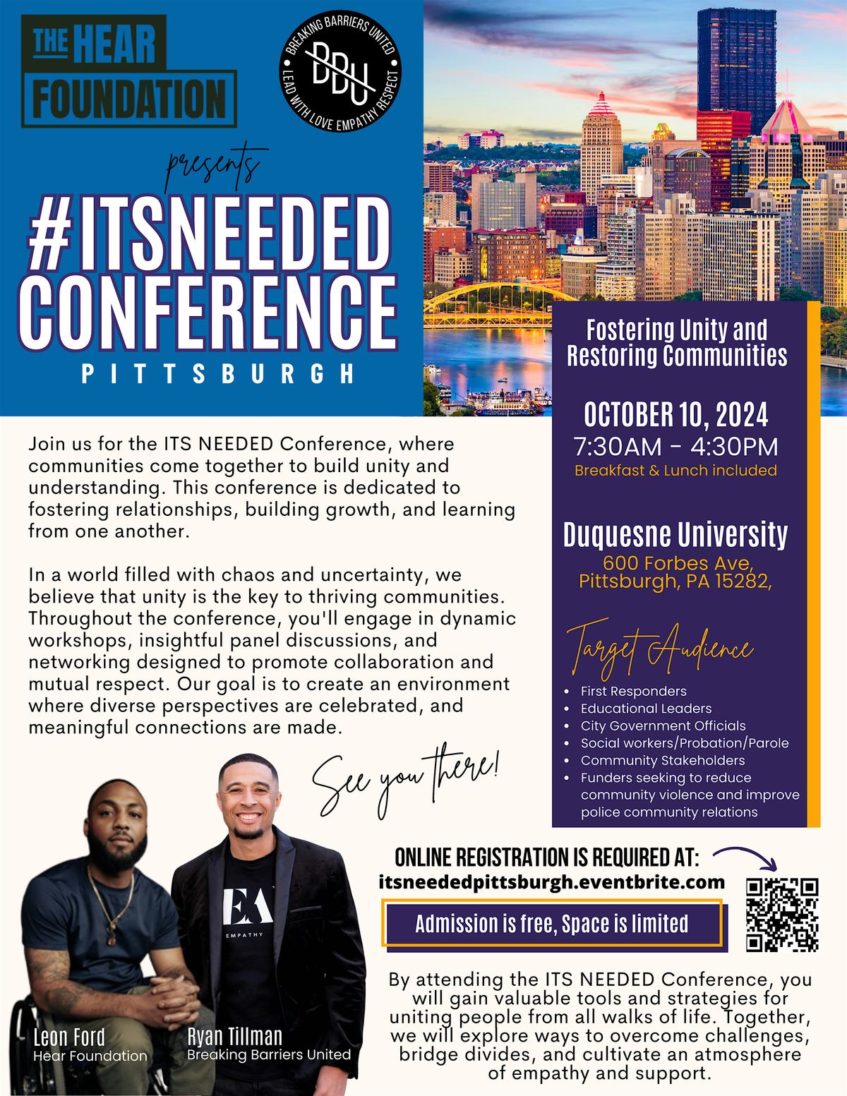 ITS NEEDED Conference: PITTSBURGH