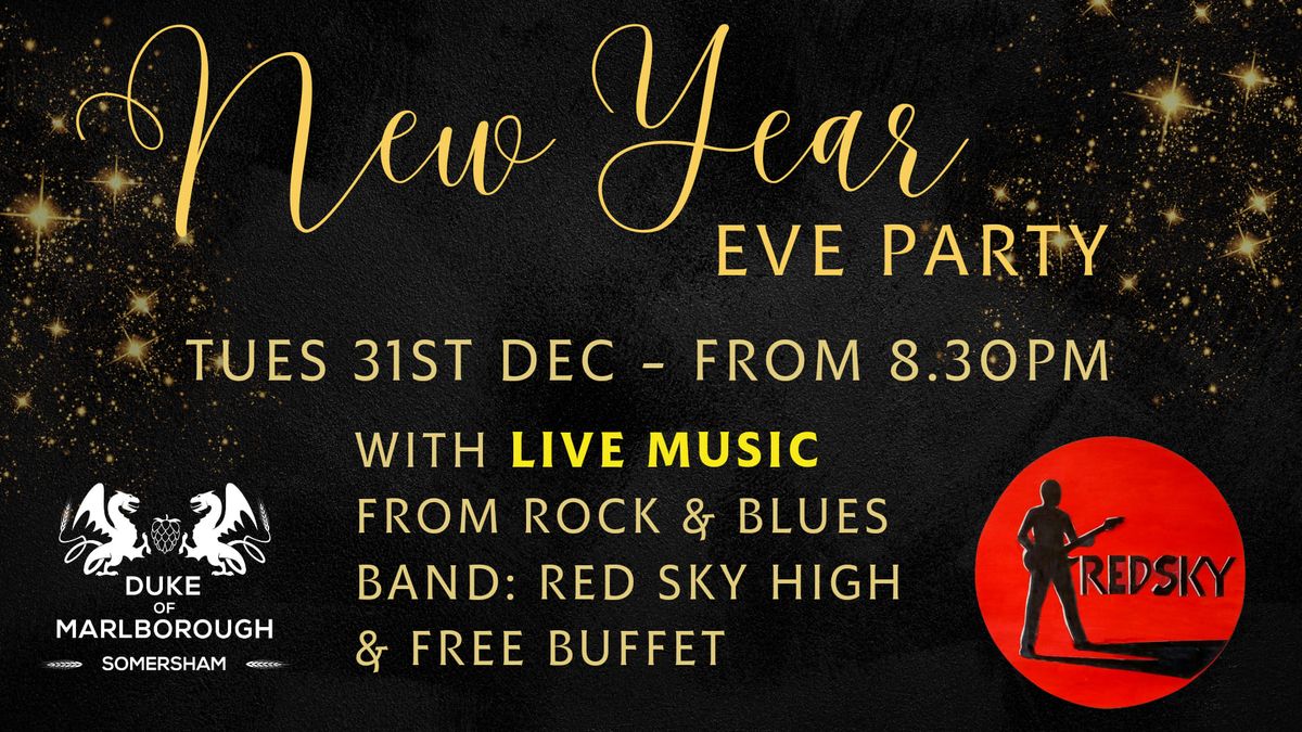 NYE Party with Live Music: RED SKY HIGH \ud83e\udd73 