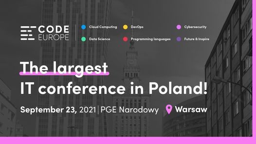 Code Europe 2021: WARSAW | IT Conference