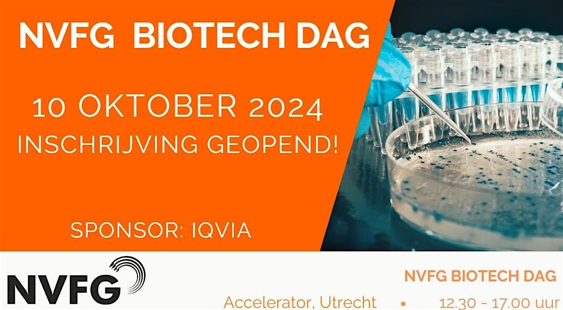 NVFG Biotech Dag - 10 oktober 2024