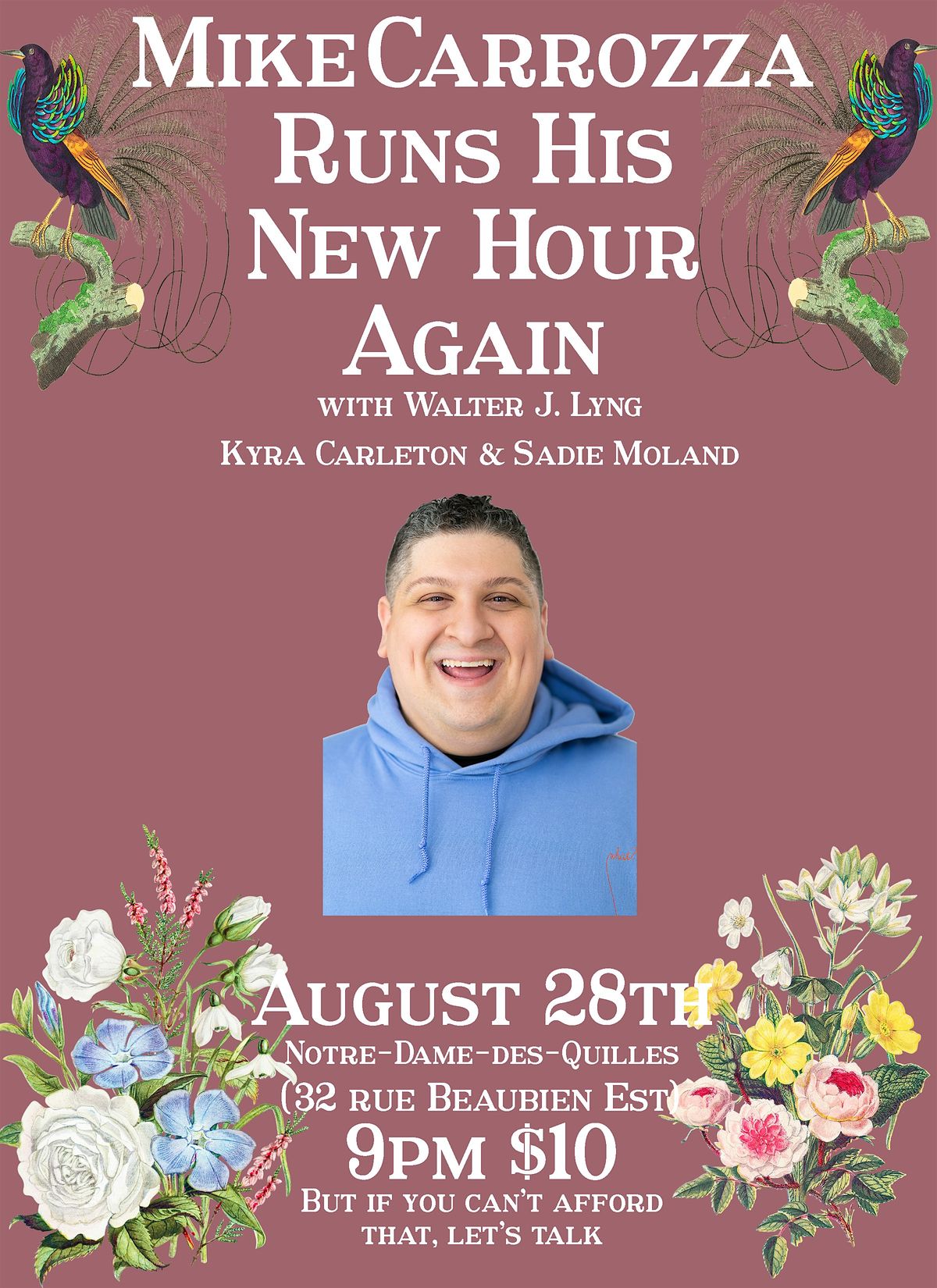 Mike Carrozza Runs His New Hour Again