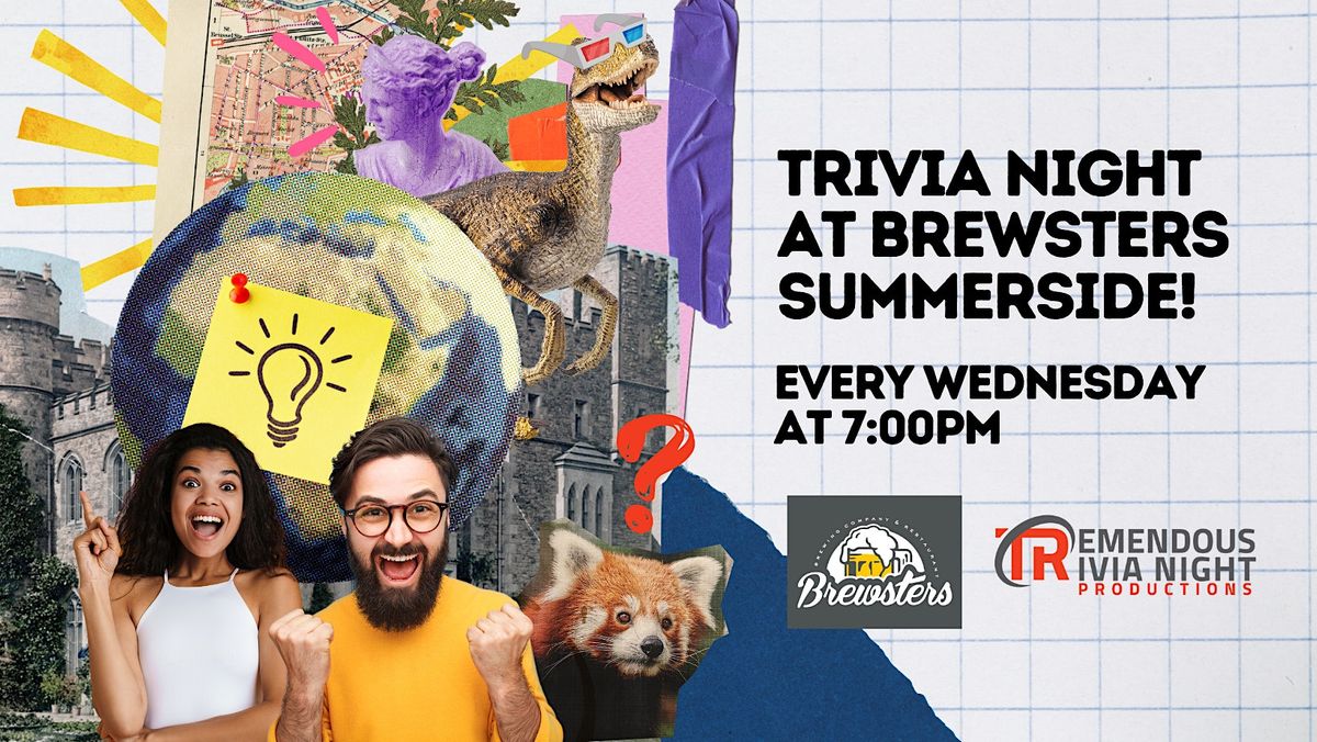 Wednesday Night Trivia at Brewsters Summerside!