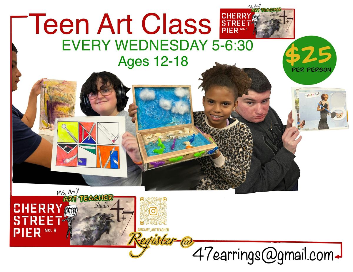 Teen\u2019s Wednesday art class