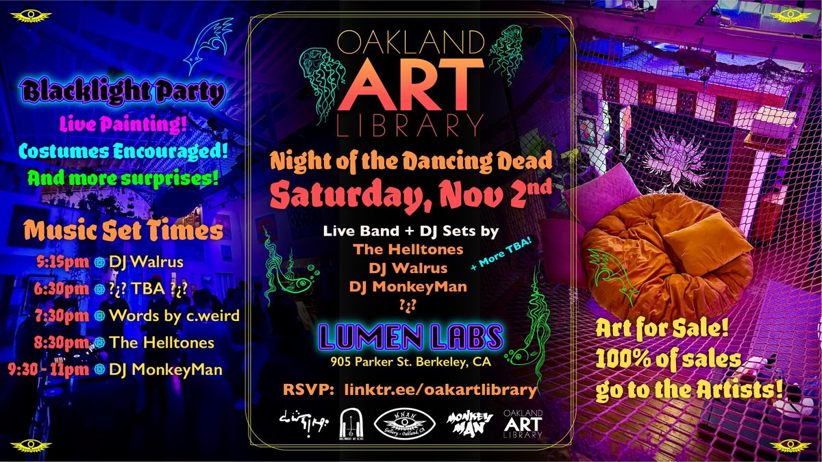 Secret Blacklight pARTy \u0f3b Night of the Dancing Dead \u0f3a