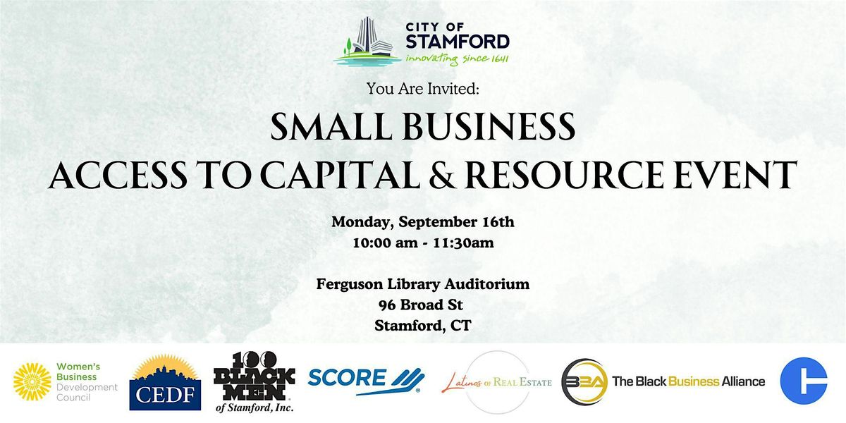 Small Business Access to Capital & Resource Event