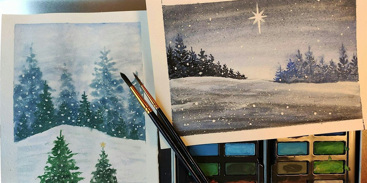 Christmas watercolour workshop