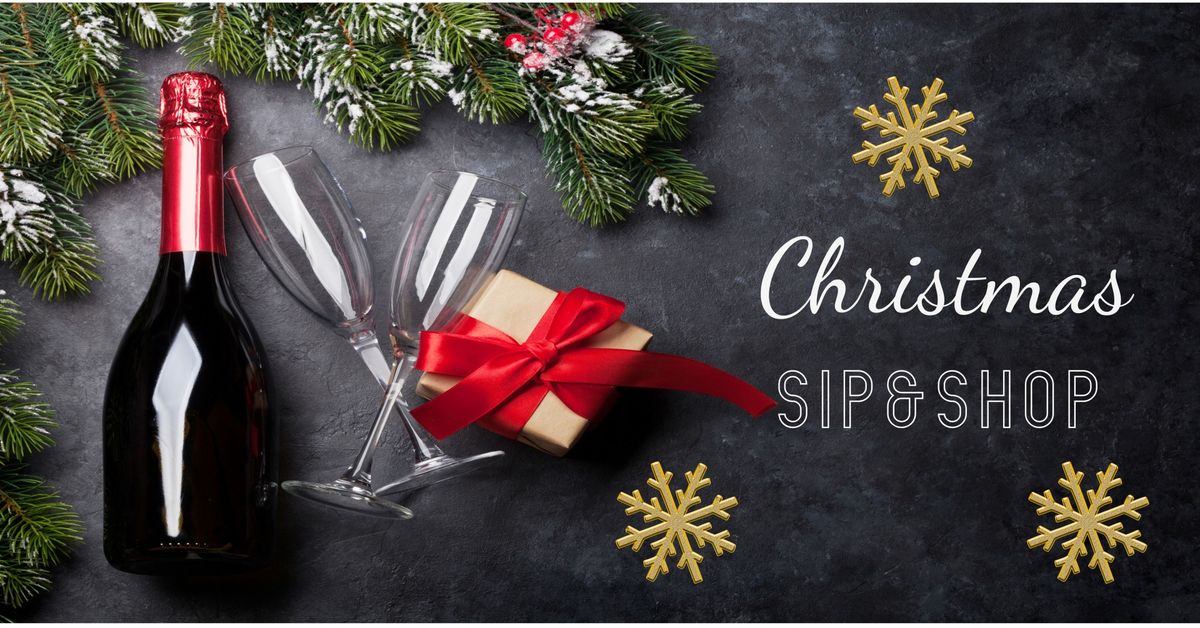 Christmas Sip and Shop Event