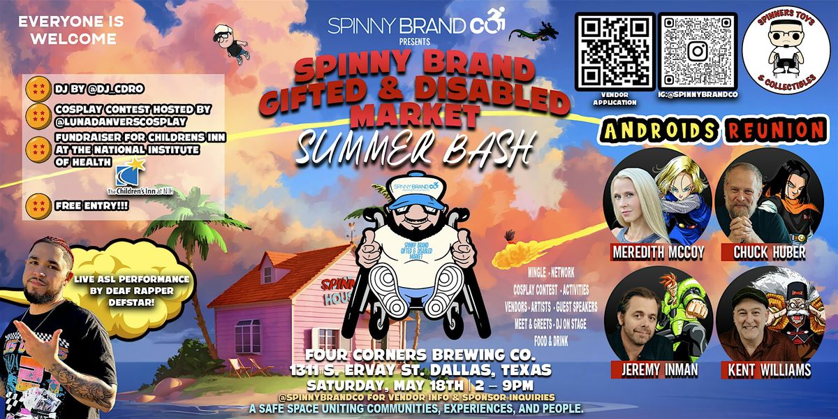 SPINNY BRAND GIFTED AND DISABLED MARKET MAY SUMMER BASH