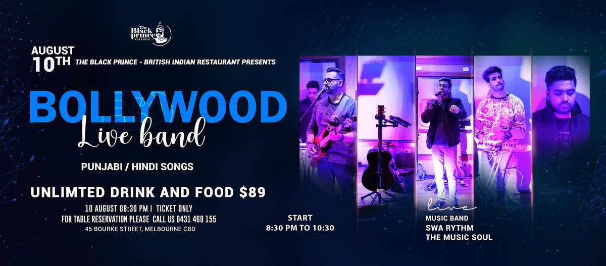 Bollywood Saturday Night- Live Band With Unlimited Food & Drinks