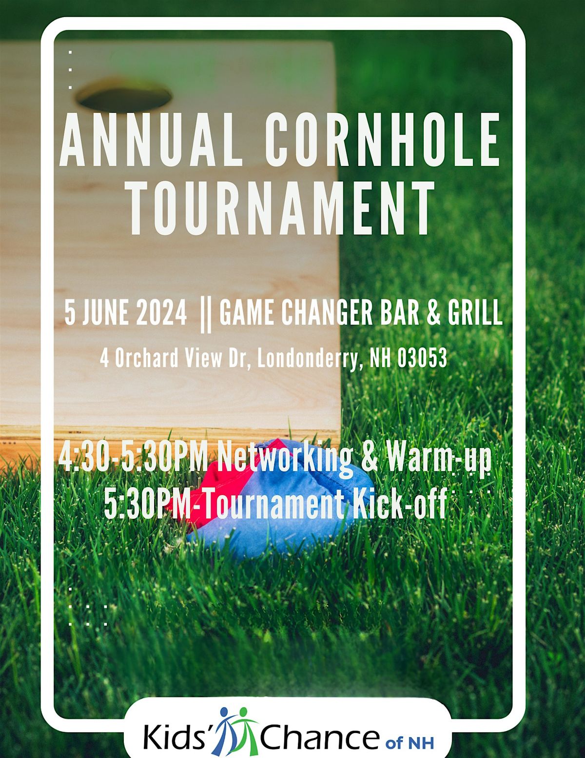Kids Chance of New Hampshire Cornhole Tournament