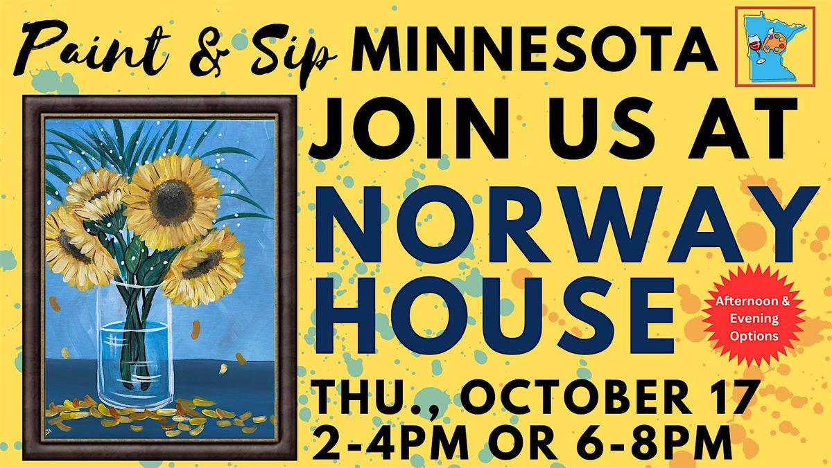 October 17 Paint & Sip at Norway House (evening) - NEW VENUE