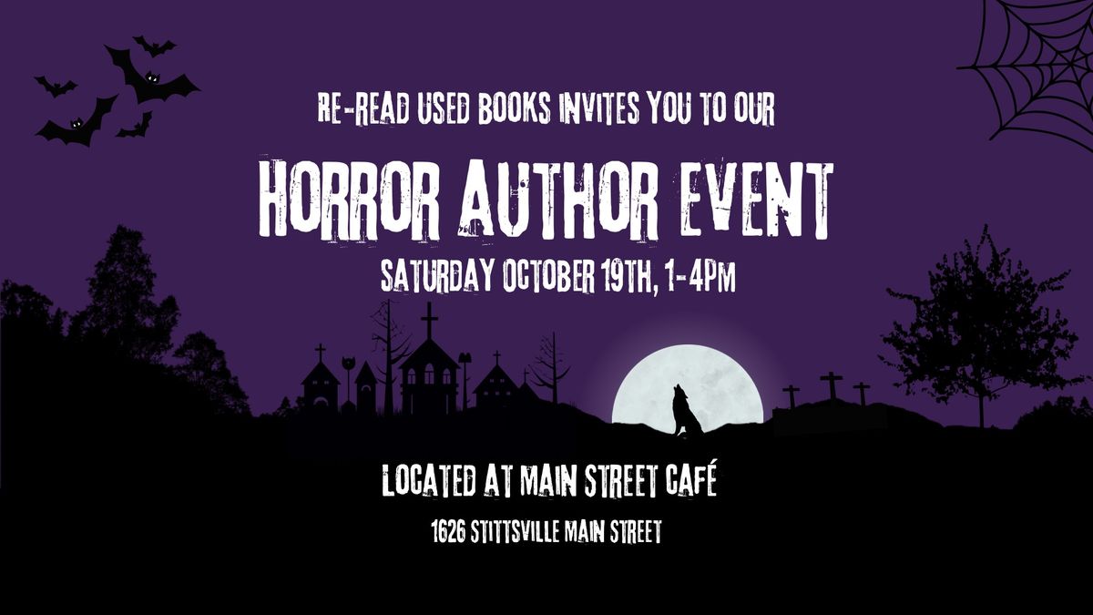 Horror Author Event 