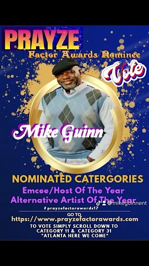 Vote For Prayze Factor Award Nominee Mike Guinn