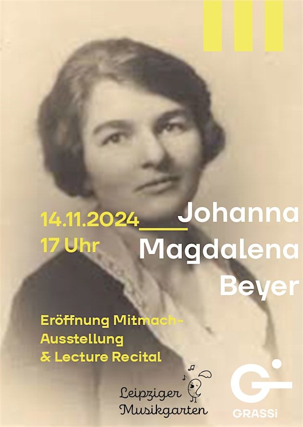 Johanna Magdalena Beyer | Er\u00f6ffnung Mitmach-Ausstellung & Lecture Recital