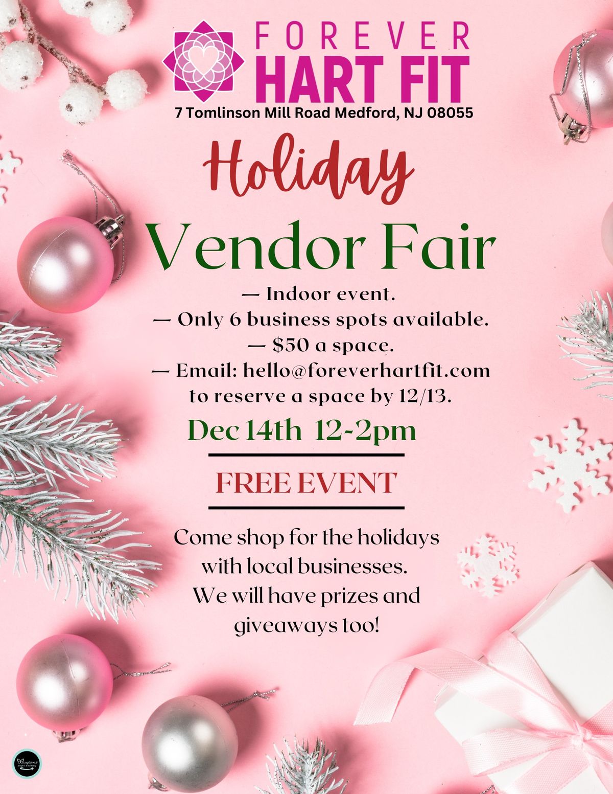 FHF Holiday Vendor Fair at Medford