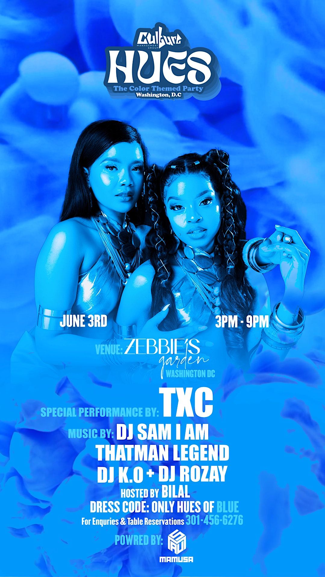 TXC  Live In DC AMAPIANO TAKEOVER | HUES of Blue  DAY PARTY {Sat June 3}