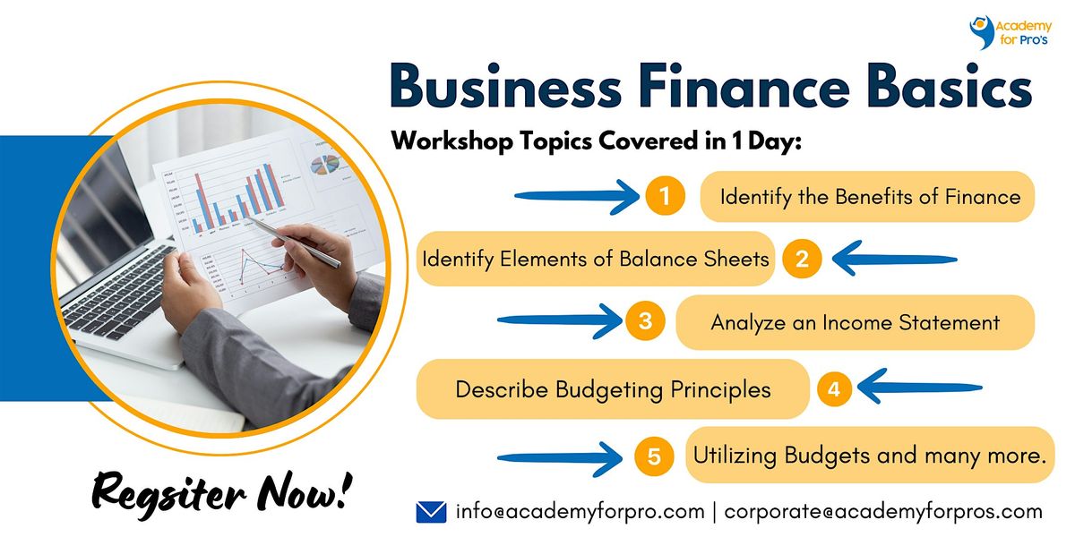Business Finance Basics 1 Day Workshop in Lancaster, CA