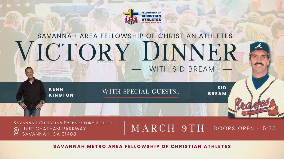 Victory Dinner for Savannah Area FCA - with Sid Bream & Kenn Kington