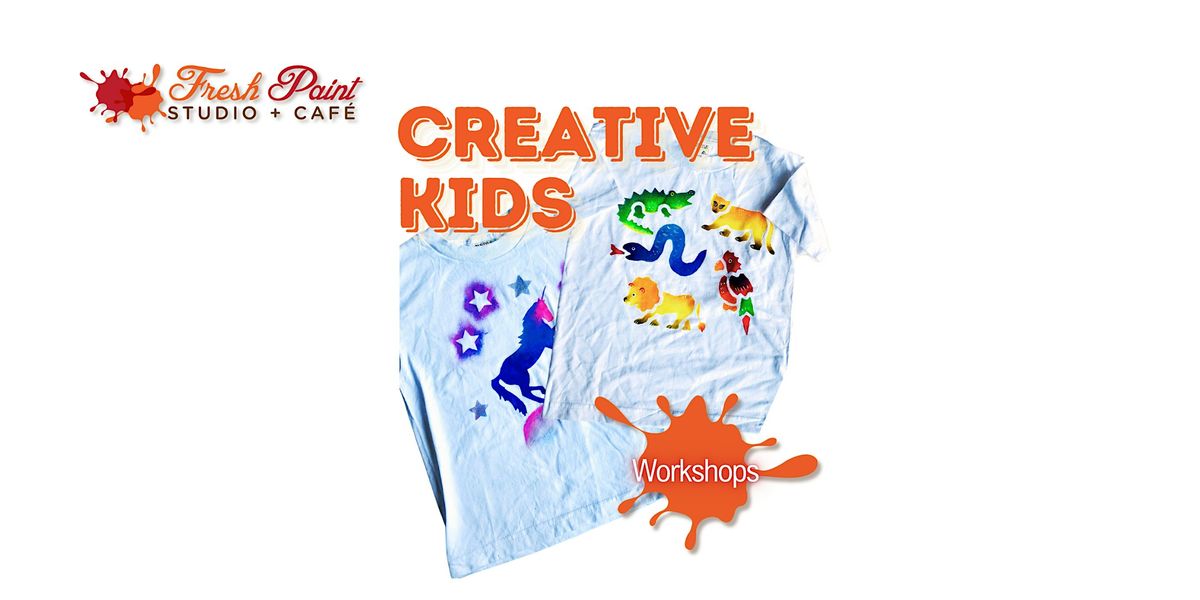 In-Studio Creative Kids: Paint Your Own Tee Summer Fun Workshop!