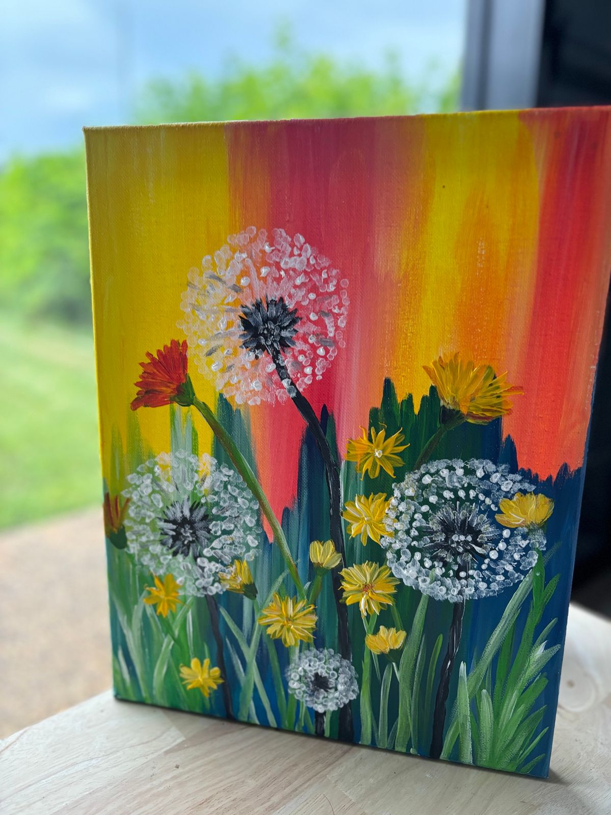 Wishing on Dandelions - Paint class - Open to all ages! 