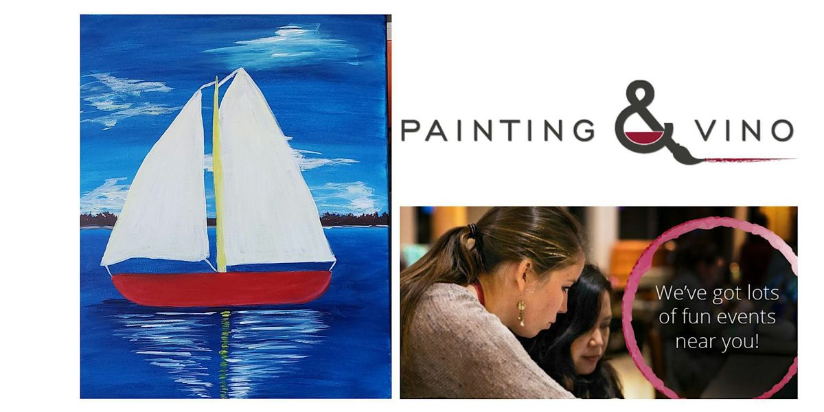 Sail boat on the Bay A fun Painting Event A fun Painting Event