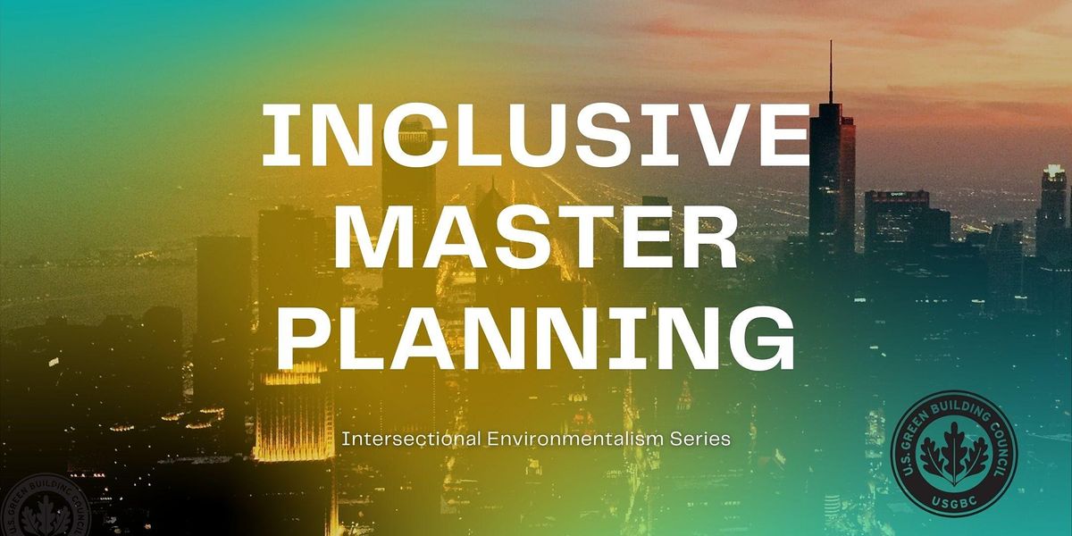 Inclusive Master Planning, Online, 7 September 2022
