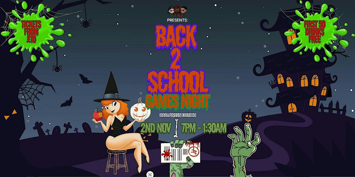 Roll On Roll Off Presents - Back 2 School Games Night!