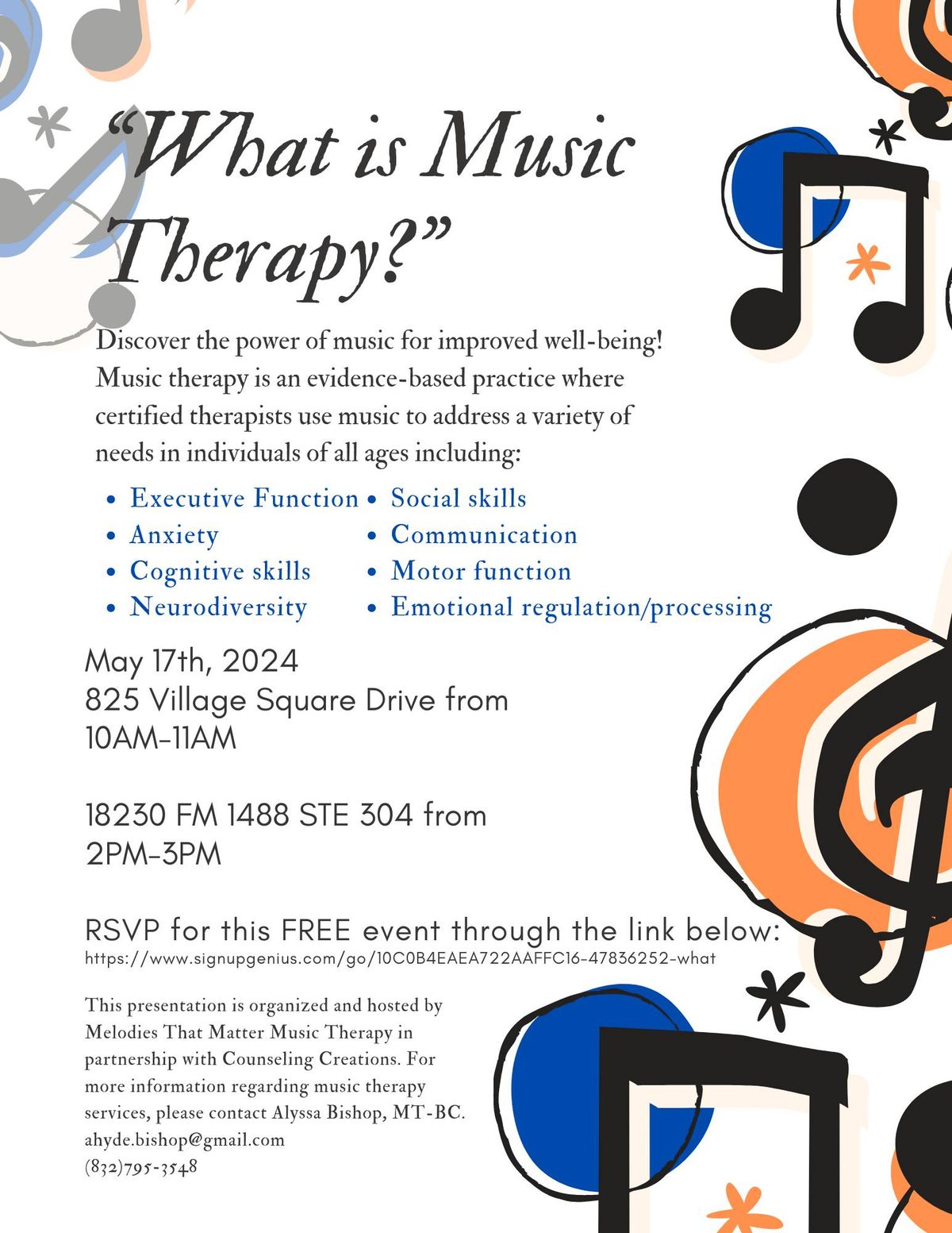 What is Music Therapy Seminar (FREE) 