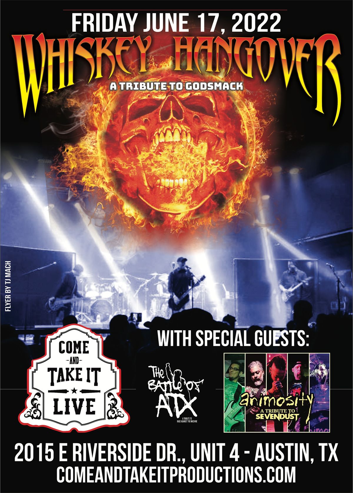WHISKEY HANGOVER A Tribute to Godsmack, Come and Take It Live, Austin