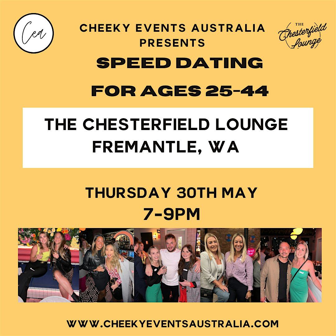 Perth (Fremantle) speed dating for ages 25-44 by Cheeky Events Australia.