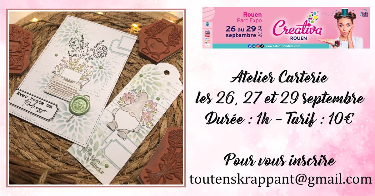 Atelier Carterie *** Cr\u00e9ativa Rouen