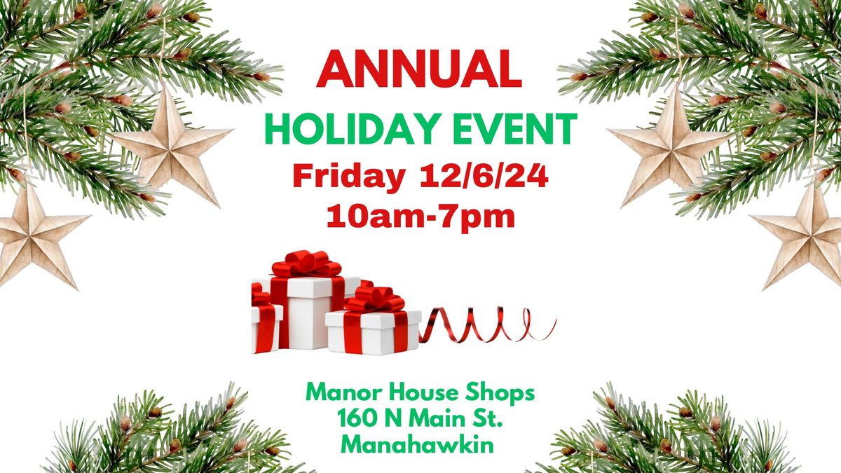 Annual Holiday Sip & Shop