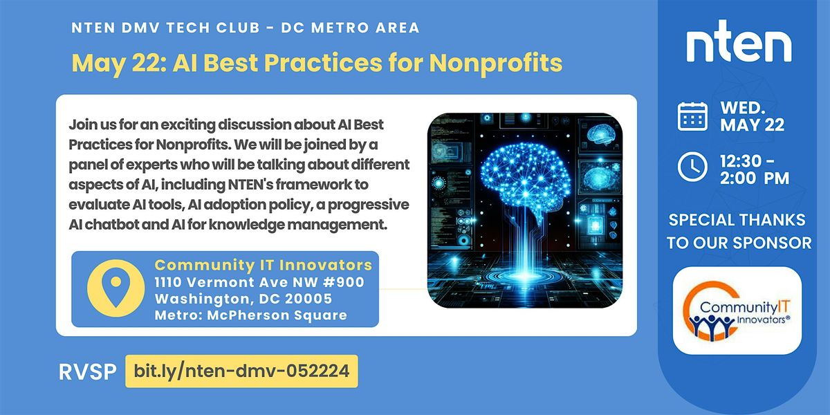 May 22: AI Best Practices for Nonprofits
