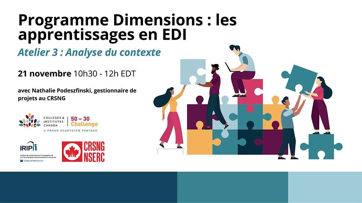 Programme Dimensions: les apprentissages en EDI