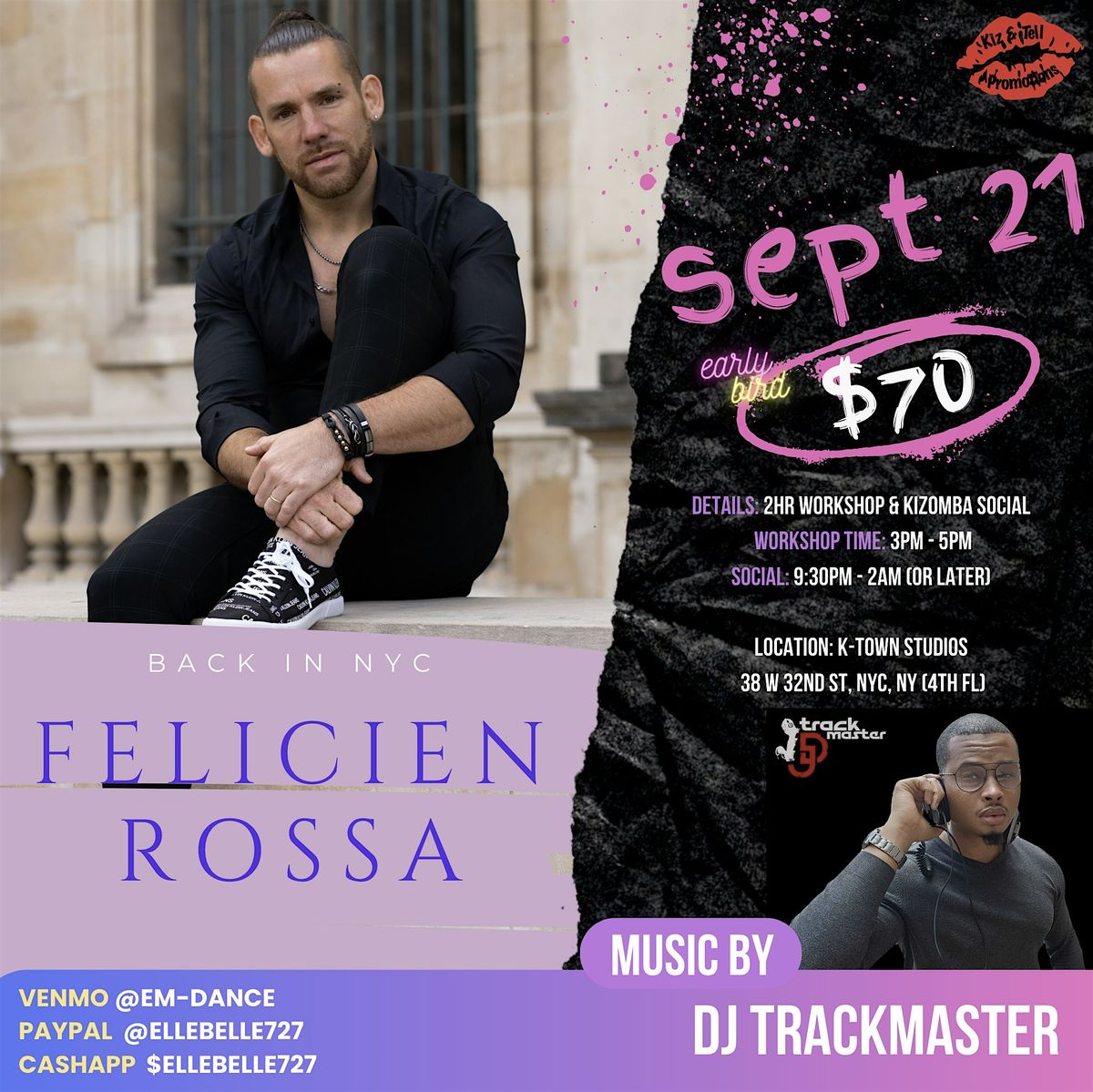 Felicien Rossa Kizomba Style Workshop and Social