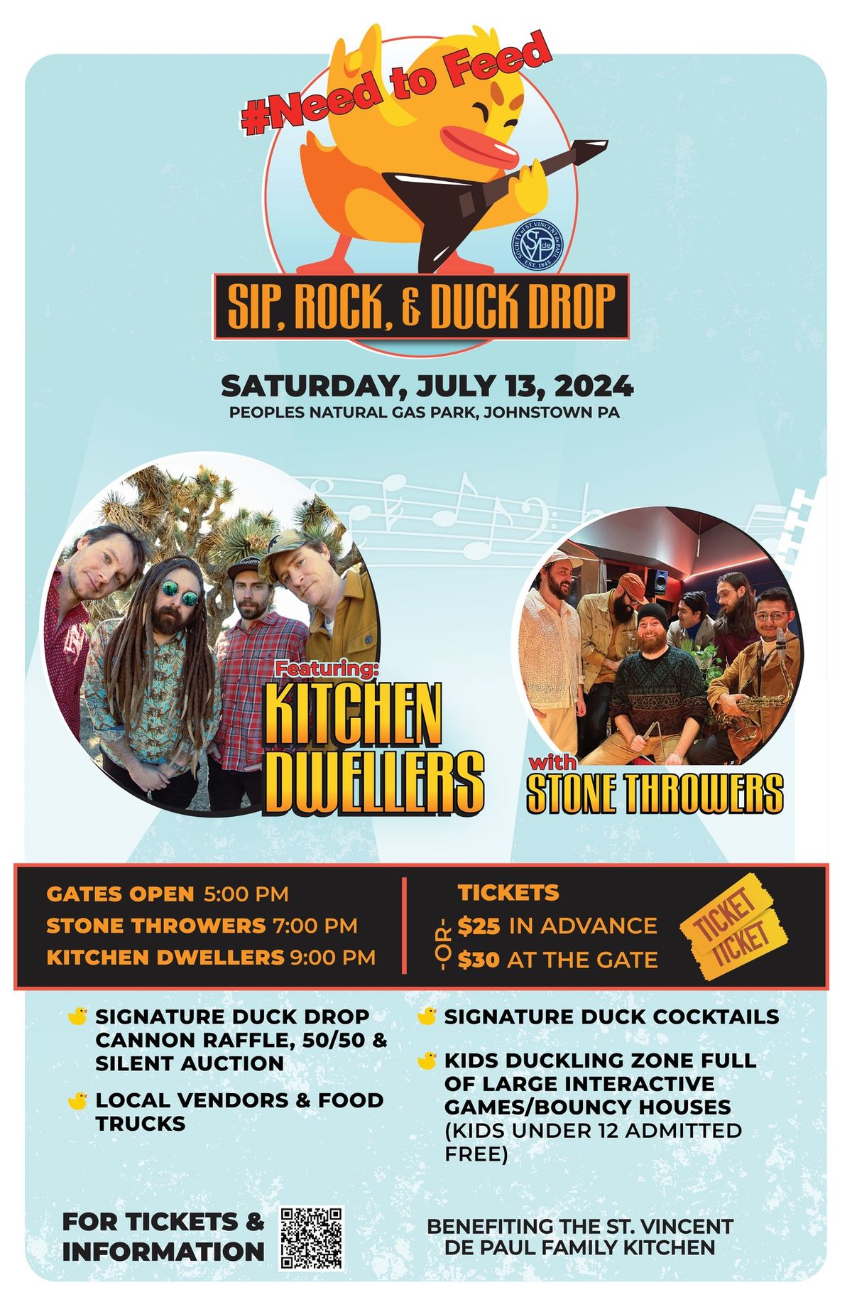 Sip, Rock & Duck Drop feat. Kitchen Dwellers with special guest Stone Throwers