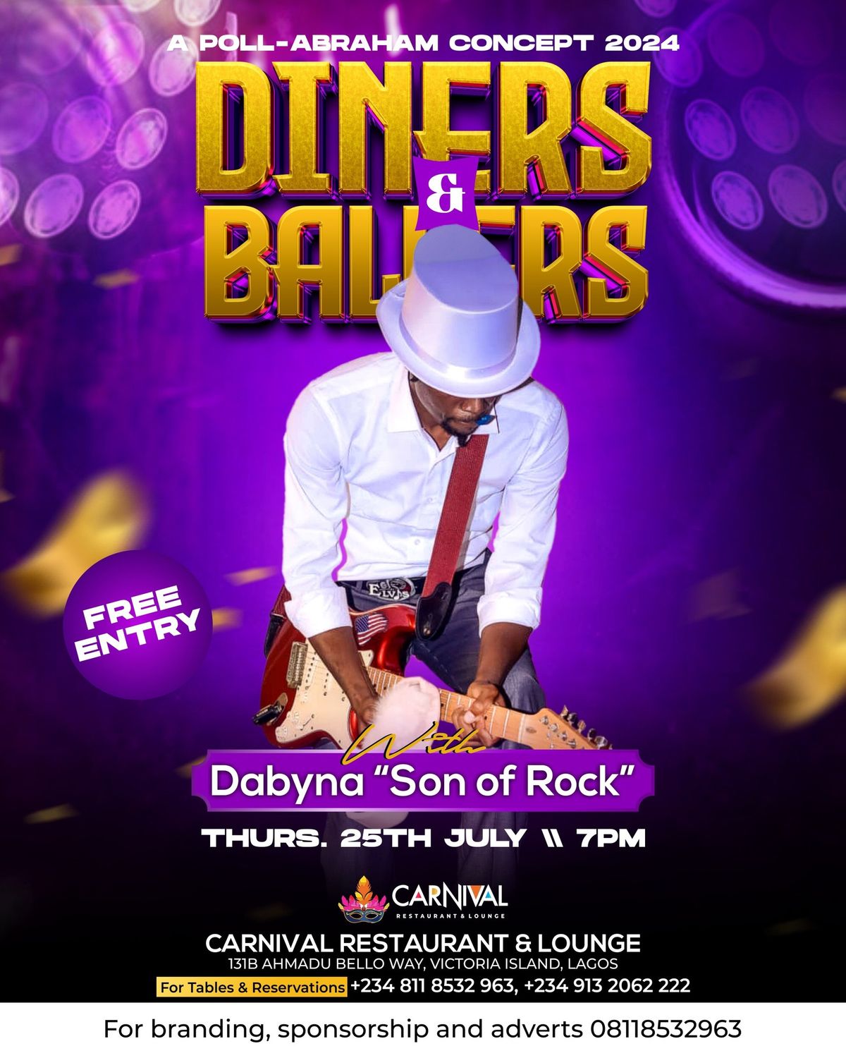 DINERS & BALLERS with DABYNA \u201cSon of Rock\u201d