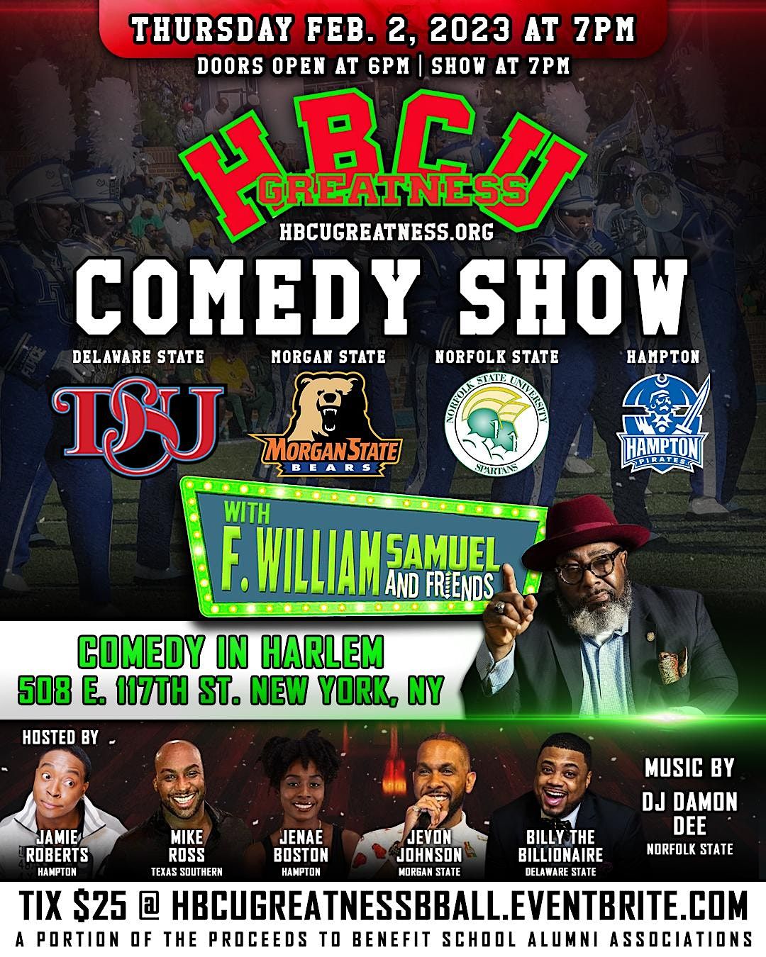 HBCU Greatness Basketball Classic Weekend-COMEDY SHOW, Comedy in Harlem ...