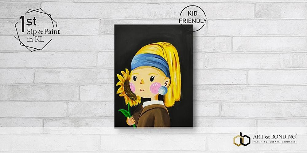 Sunday Sip & Paint : Girl with a Pearl Earring & Sunflower